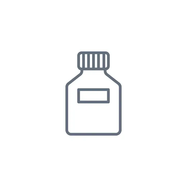 Garrafa de vidro para ícone líquido —  Vetores de Stock
