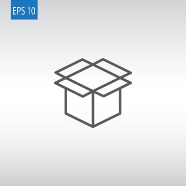 paket karton kutu simgesi