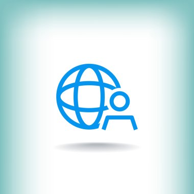 küresel iş simgesi