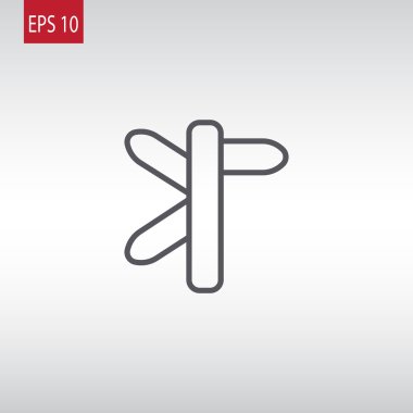 yol işareti, tabelasını simgesi