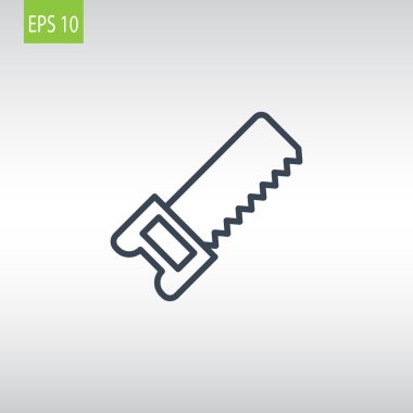 demir testeresi aracı simgesini