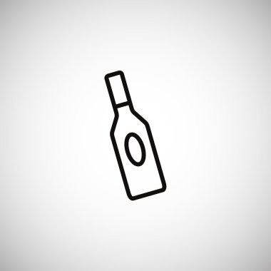 sıvı simge için cam şişe