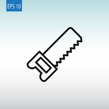 demir testeresi aracı simgesini