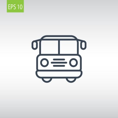 okul servisi simgesi