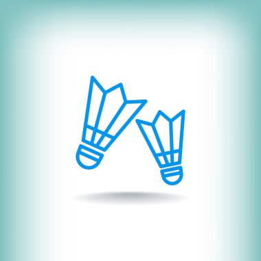 Badminton simgesi. Shuttlecocks