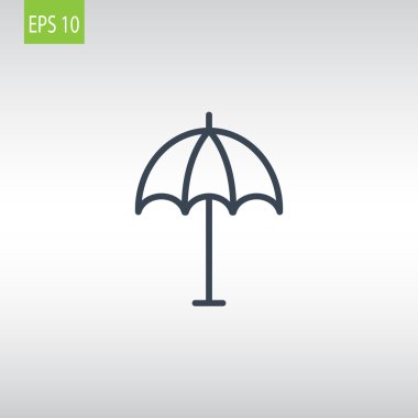 Plaj Şemsiyesi Simgesi