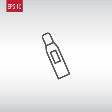 sıvı simge için cam şişe