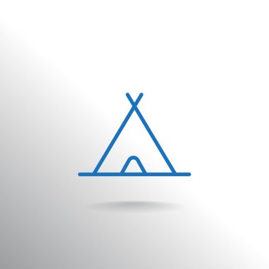 Kamp çizgisi simgesi