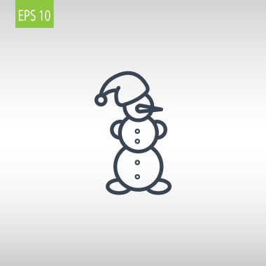 Yılbaşı kardan adam simgesi