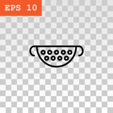 mutfak kevgir kap simgesi