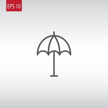 Plaj Şemsiyesi Simgesi