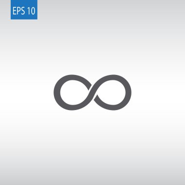 Infinity soyut işareti simgesi  