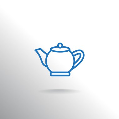 Tablo seramik çaydanlık simgesi