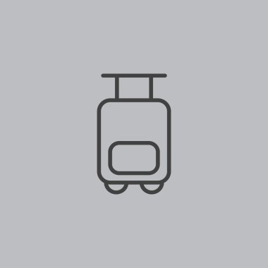 Turizm Seyahat çanta arabası simgesi