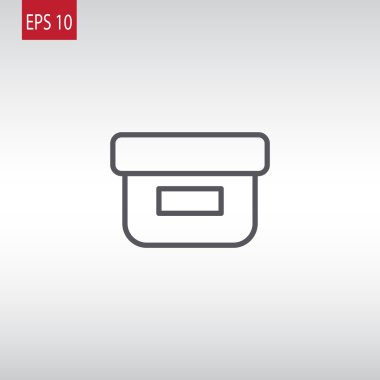 yiyecek kabı simgesi