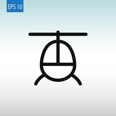 Helikopter uçak simgesi