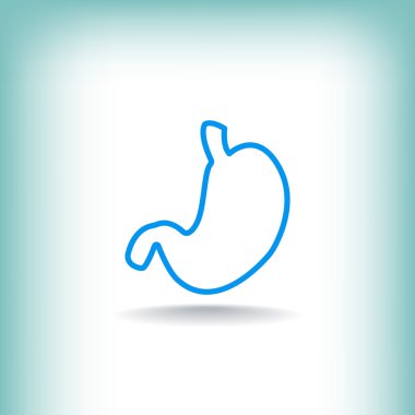 İnsan mide organı simgesi