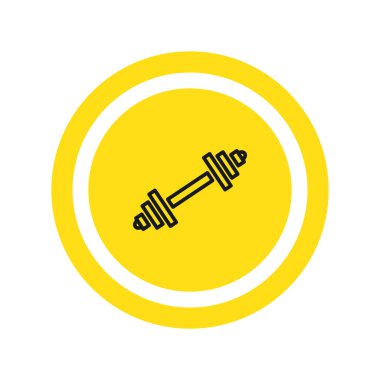 Fitness dumbbell simgesi