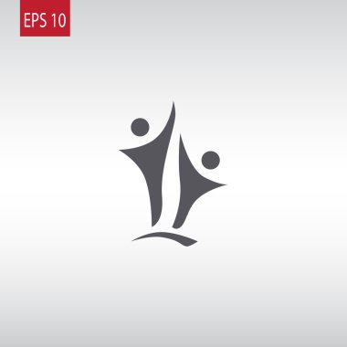 Kadar ulaşan iki insan siluetleri