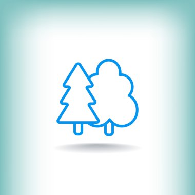  Orman siluetleri simgesi