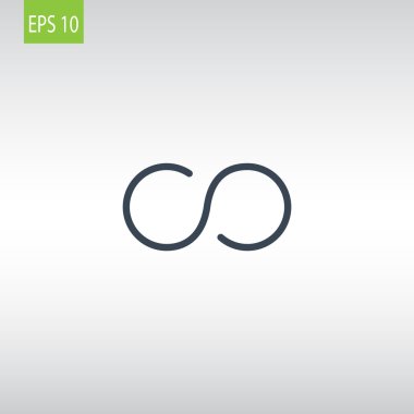 Infinity soyut işareti simgesi  