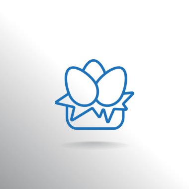 kepçe ile yumurta simgesi