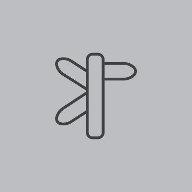 yol işareti, tabelasını simgesi