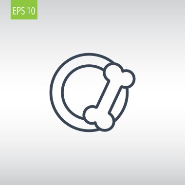 hayvan gıda simge için kase