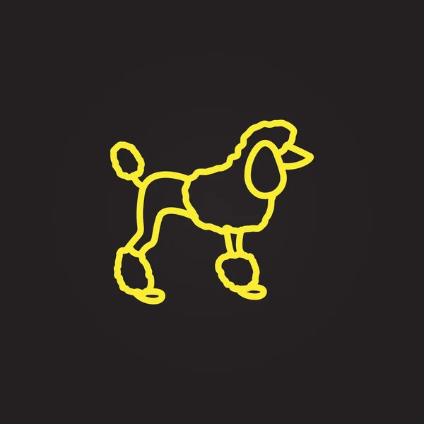 Icono de web para perros . — Vector de stock