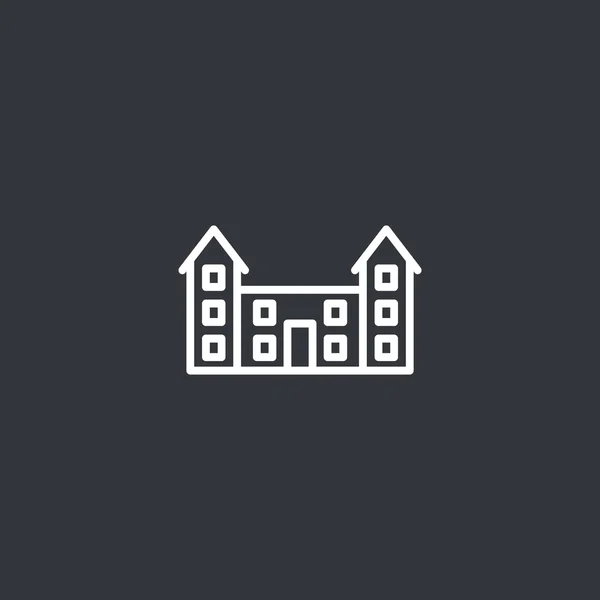 Піктограму будівлі школи — стоковий вектор