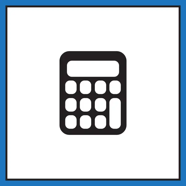 Ícone de calculadora de negócios — Vetor de Stock
