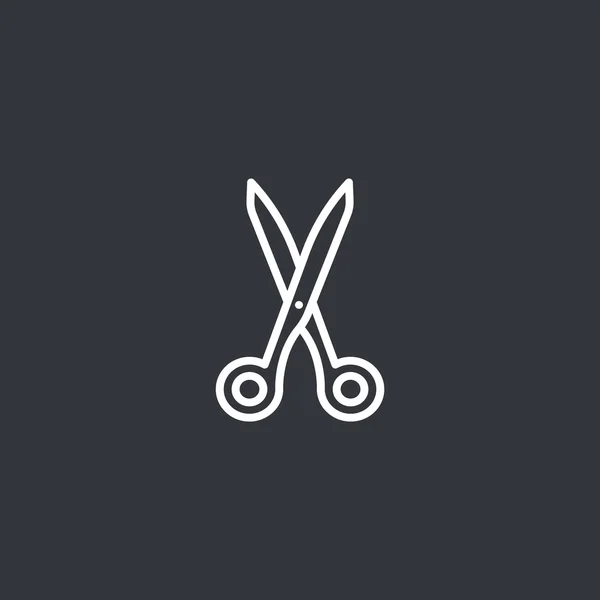 Ikona kształt nożyczek — Wektor stockowy
