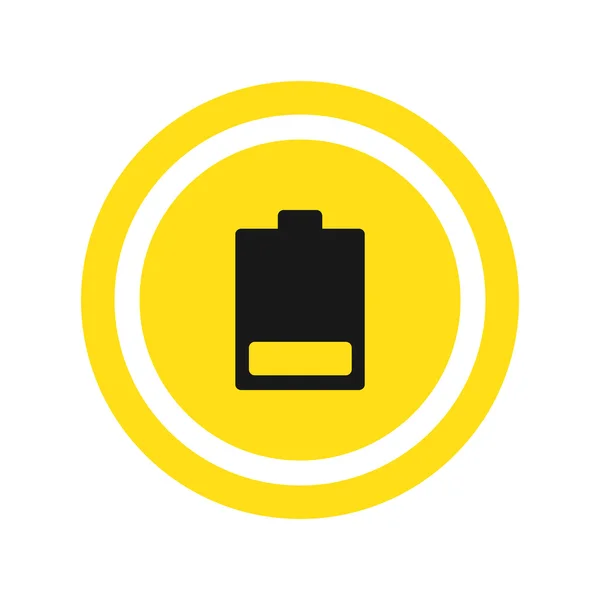 Icono de batería baja — Vector de stock