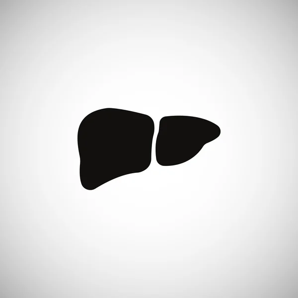 Icono del órgano del hígado humano — Archivo Imágenes Vectoriales