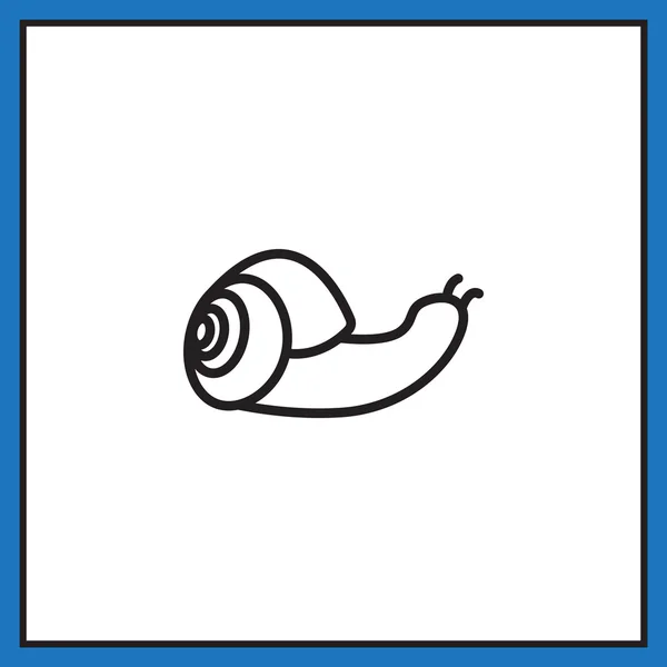 Caracol, icono de babosa — Archivo Imágenes Vectoriales