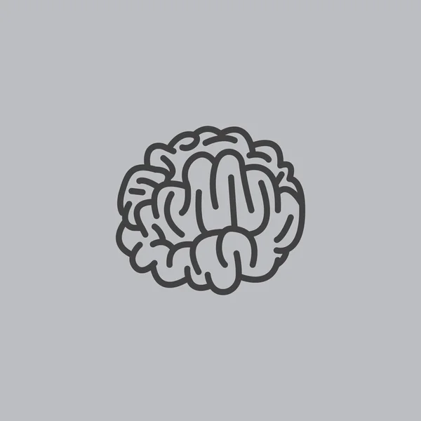 Icono del cerebro humano — Vector de stock