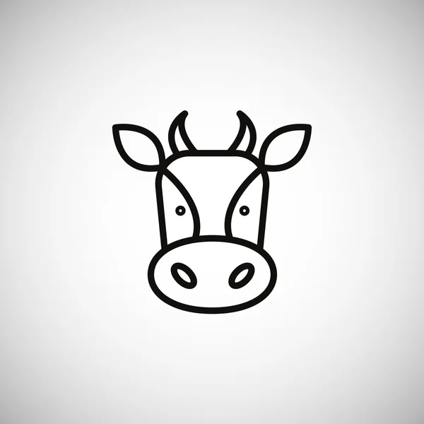 Milk cow icon — Stock Vector