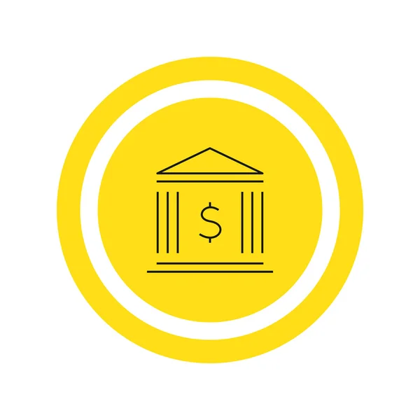 Bank building icon — Stock Vector