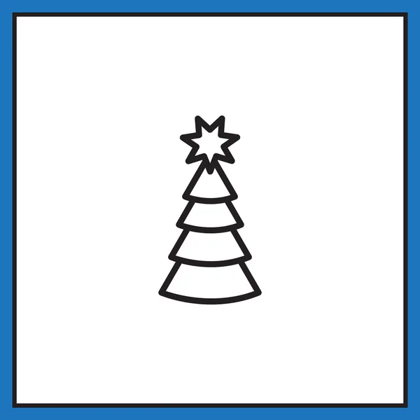 Christmas tree icon — Stock Vector