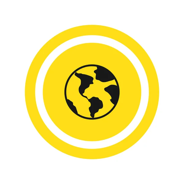 Aarde Globe pictogram — Stockvector