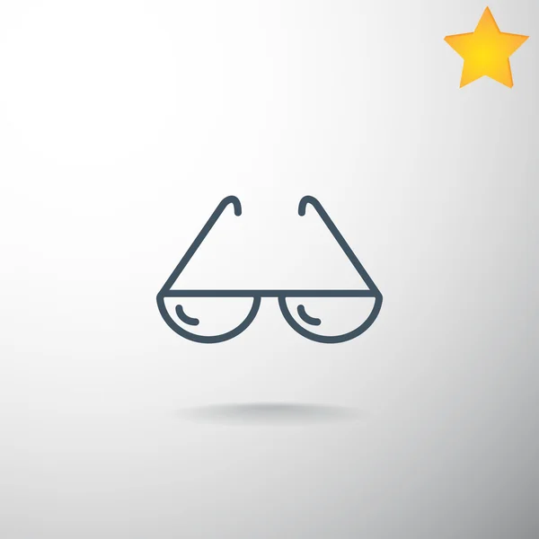 Gafas de sol icono web — Vector de stock