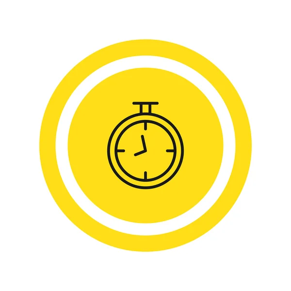 Overzicht stopwatch pictogram — Stockvector