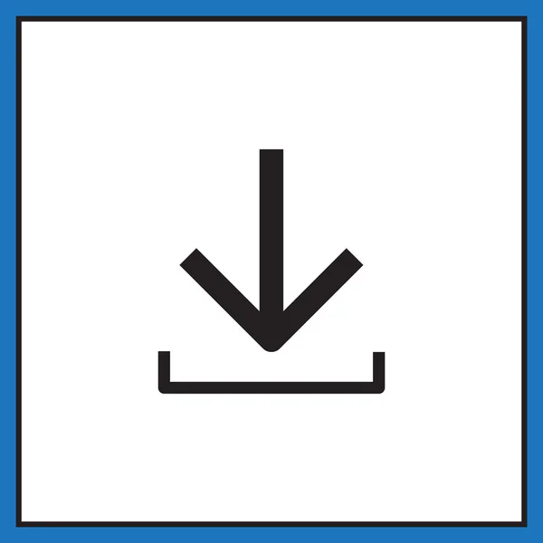 Downloading arrow icon — Stock Vector