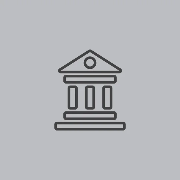 Banka binası simgesi — Stok Vektör