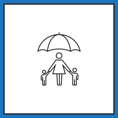 Aile şemsiye simgesinin altında.