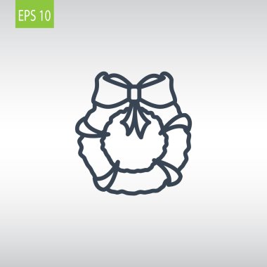 Noel çelenk simgesi