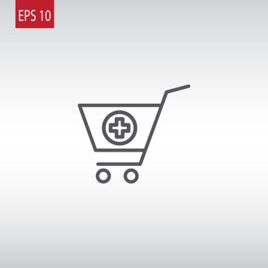Alışveriş arabası simgesi 