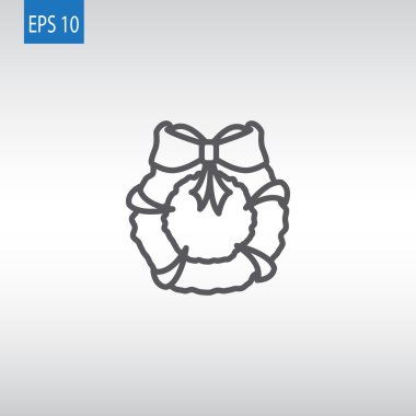 Noel çelenk simgesi