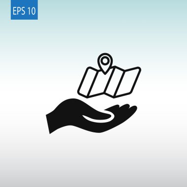 Konumu harita simgesi