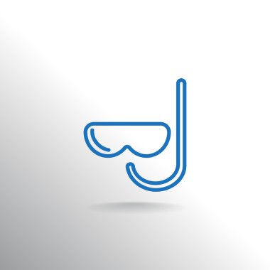 şnorkel ve maske simgesi